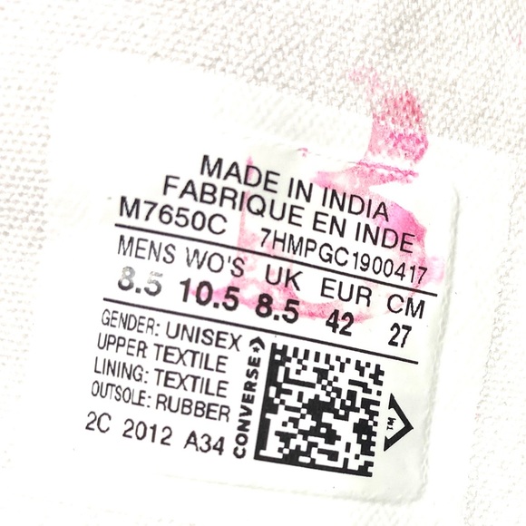 🎁 Santa’s Special 🎄 Converse AdVulc All Star Classic High Men Sneakers White - Picture 7 of 7